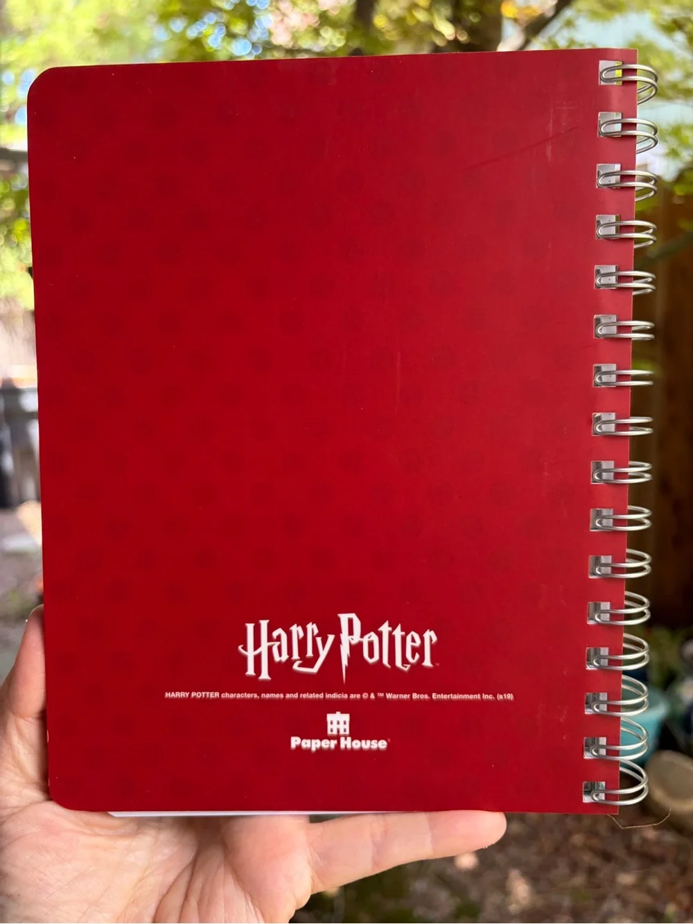 Harry Potter undated spiral bound planner